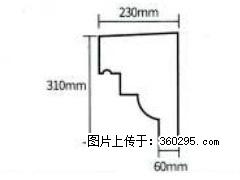 产品分解图型 - 檐口线，型号：SX311-YK-3，规格：230x310mm(3) - 图木舒克三象EPS建材 tmsk.sx311.cc