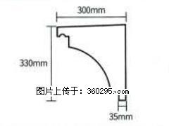 产品分解图型 - 檐口线，型号：SX311-YK-2，规格：300x330mm(2) - 图木舒克三象EPS建材 tmsk.sx311.cc